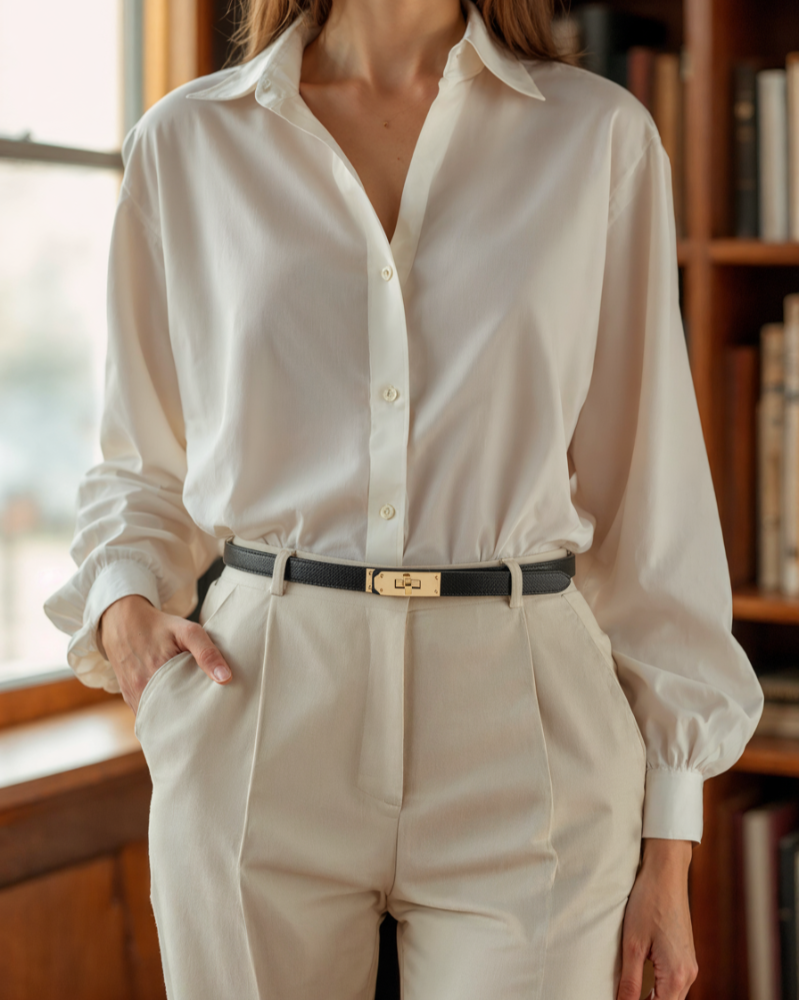 Vintage Slim Belt - Old Money