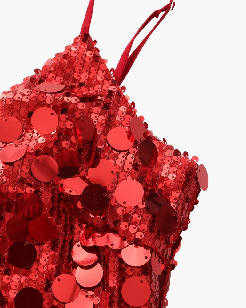 Sequin Party Mini Dress - Old Money