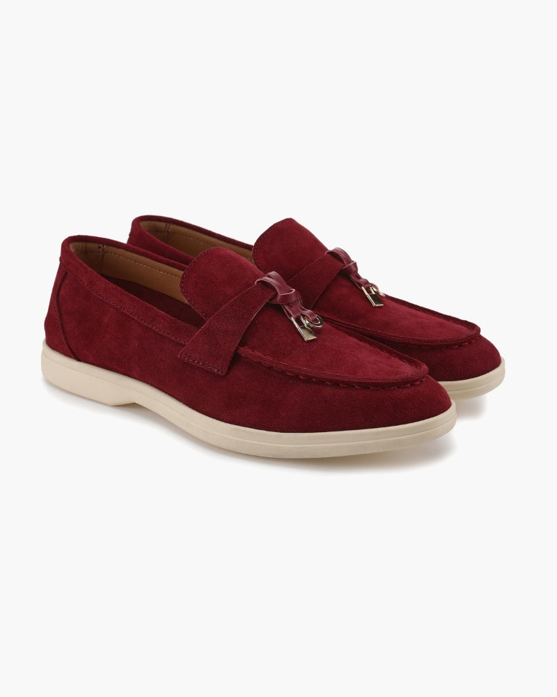 Old Money Suede Lady Loafers - Old Money