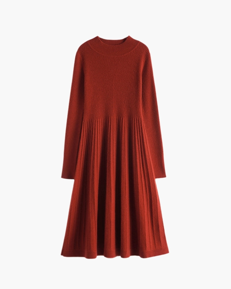 Pure Cashmere Flare Dress - Old Money
