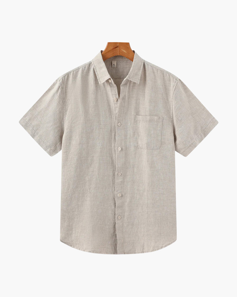 Cape Town Linen Shirt (Shortsleeve) Old Money