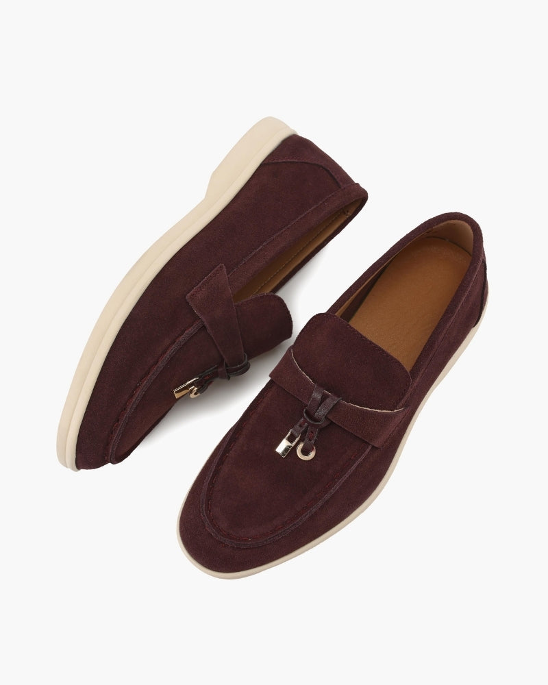 Old Money Suede Lady Loafers - Old Money