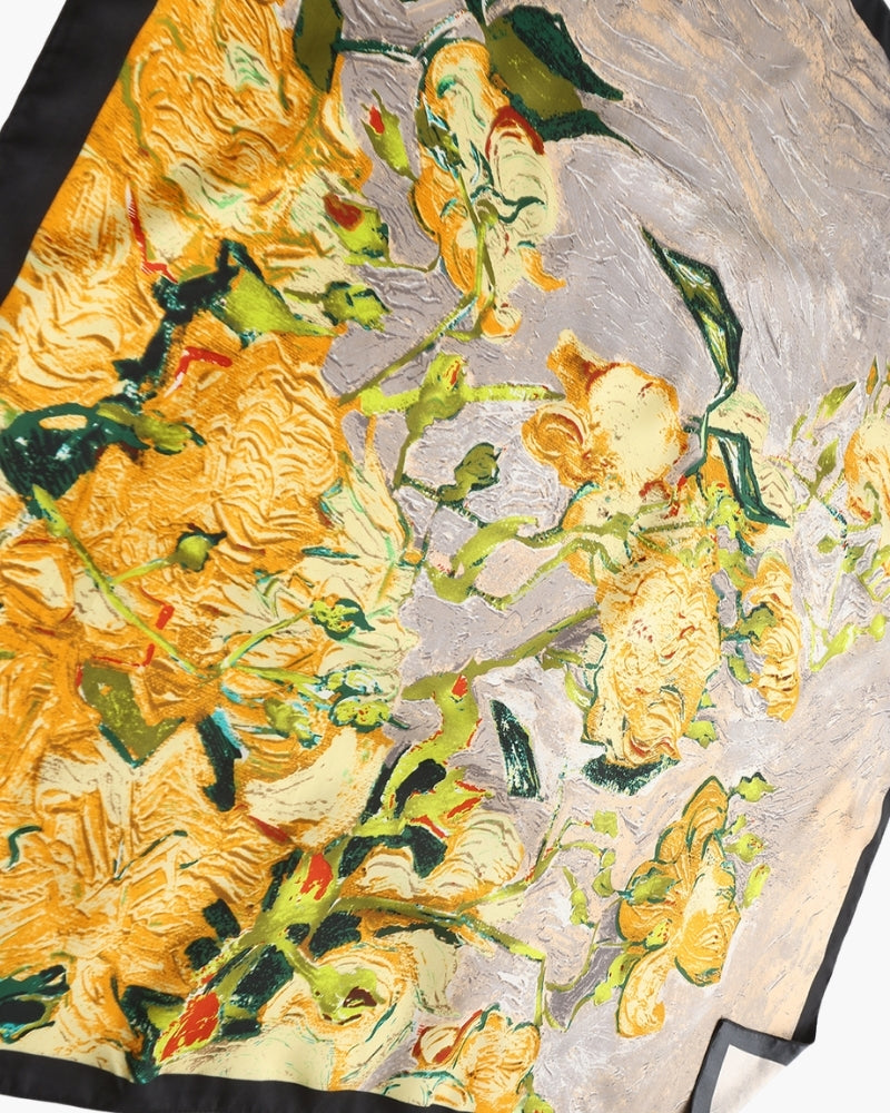 Old Money Impressionist Garden Scarf - Old Money