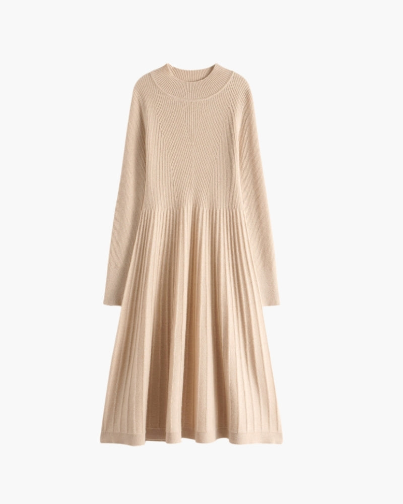 Pure Cashmere Flare Dress - Old Money