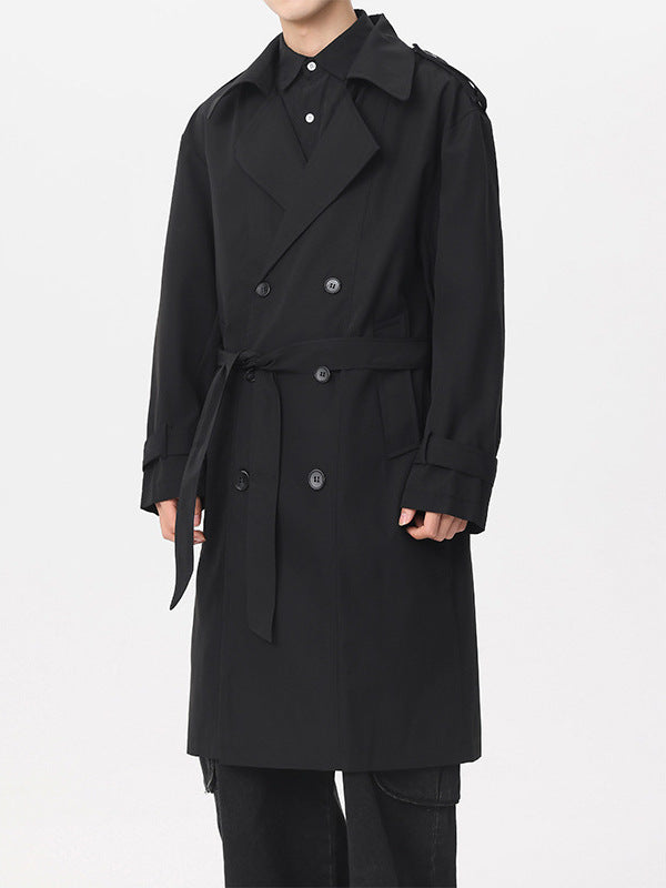 Classic Double-Breasted Trench Coat - Old Money