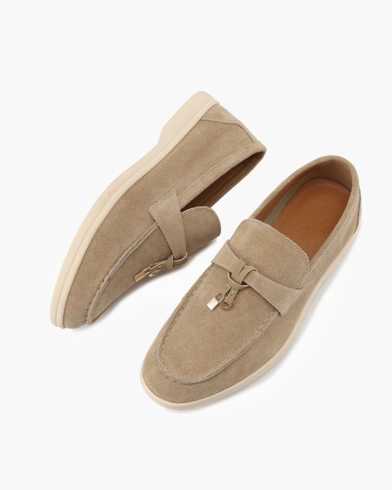 Old Money Suede Lady Loafers - Old Money