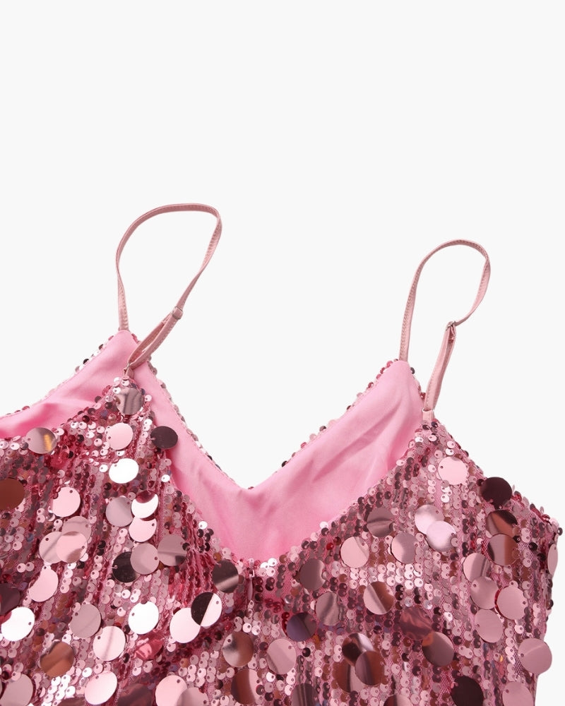 Sequin Party Mini Dress - Old Money