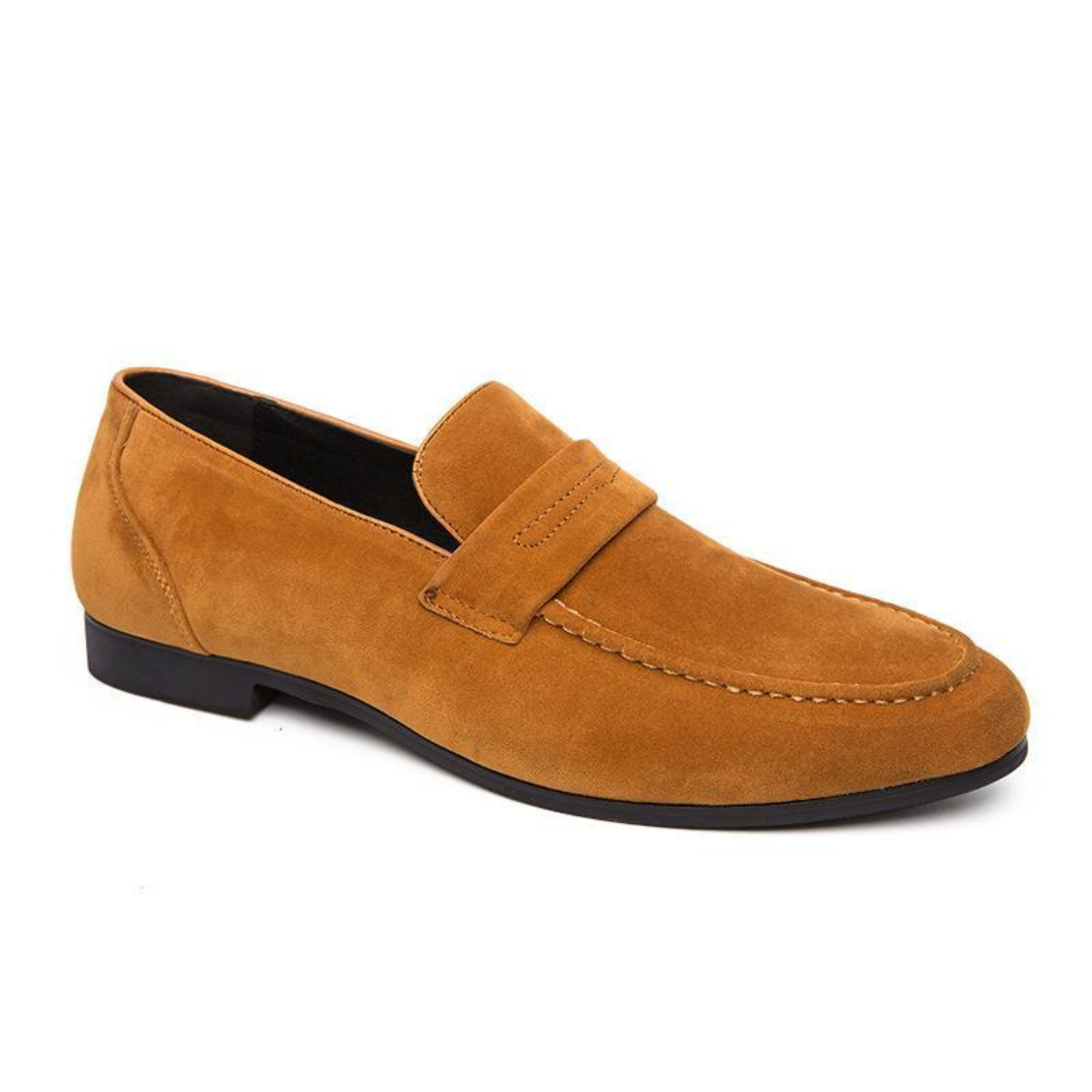 Old Money Suede Strap Loafers