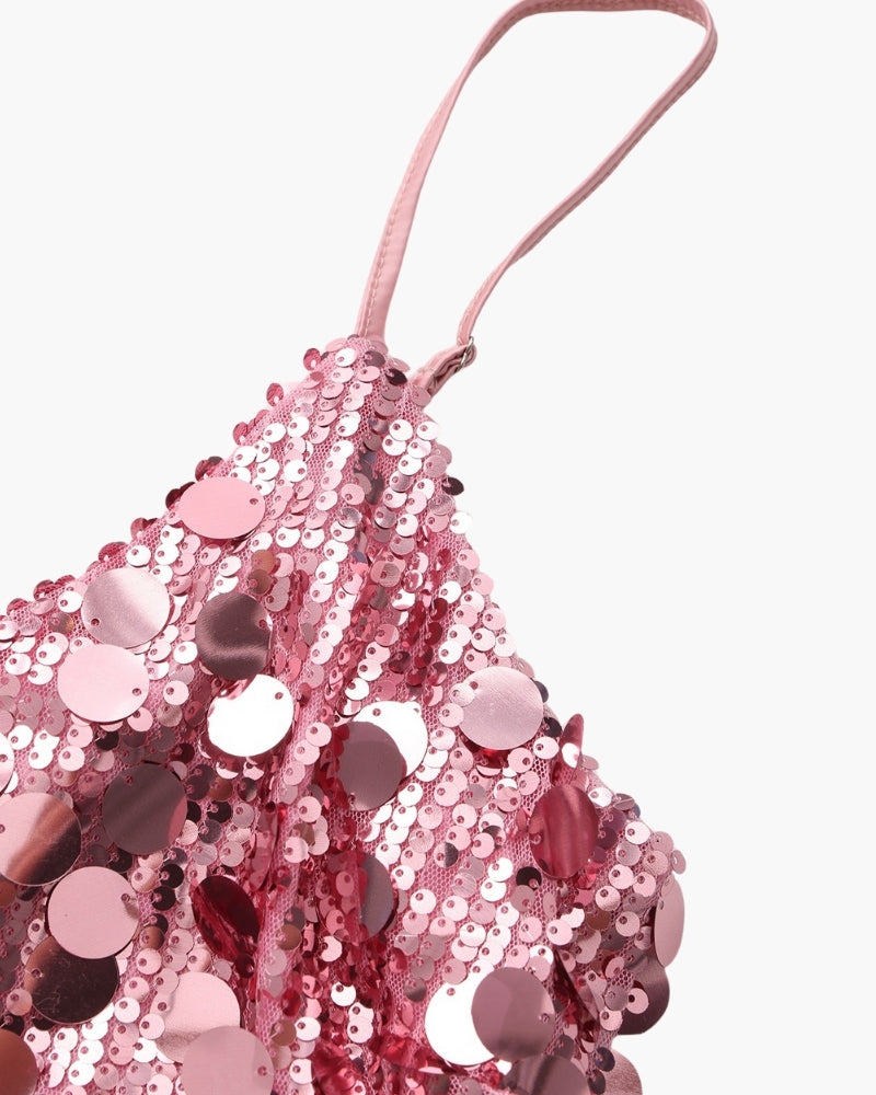 Sequin Party Mini Dress - Old Money