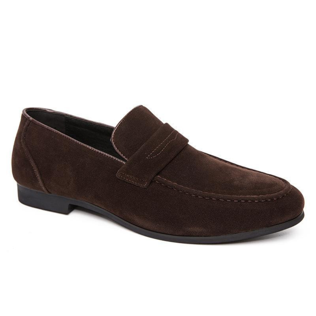 Old Money Suede Strap Loafers