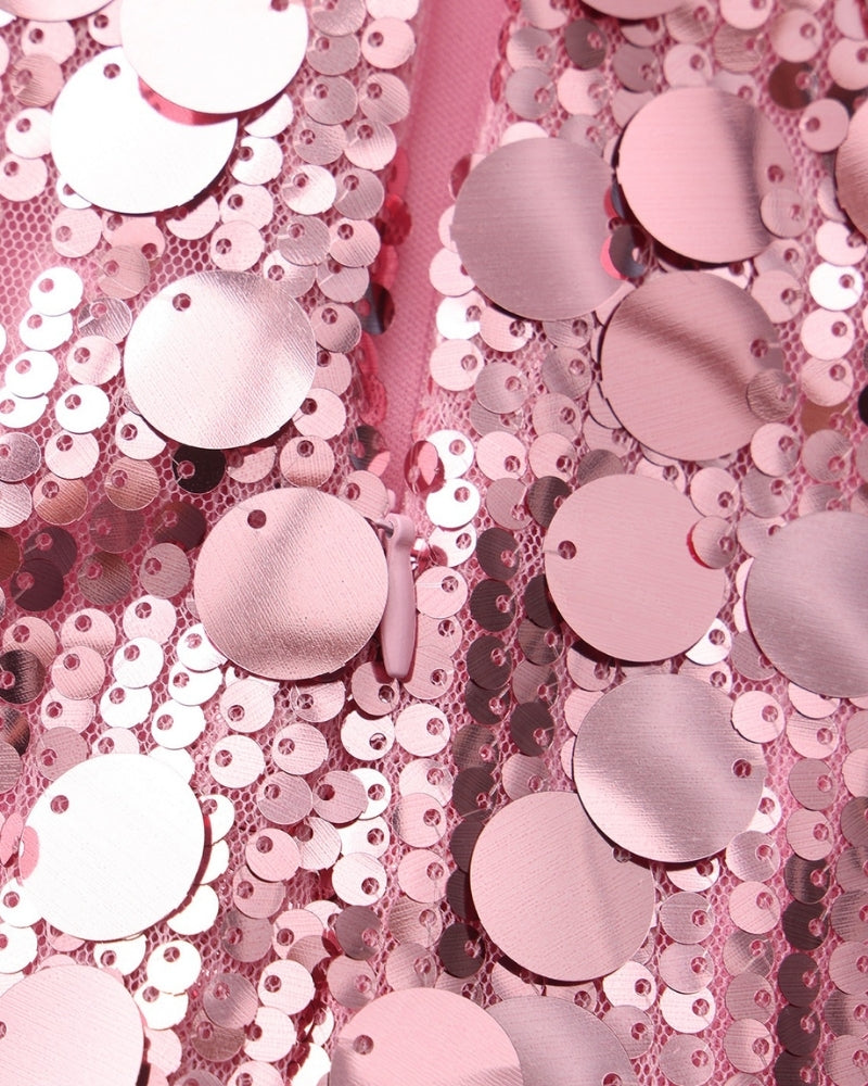 Sequin Party Mini Dress - Old Money