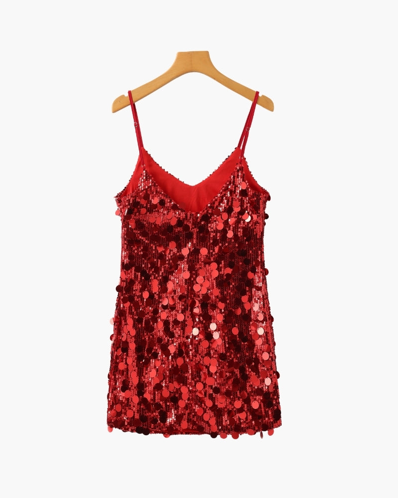 Sequin Party Mini Dress - Old Money
