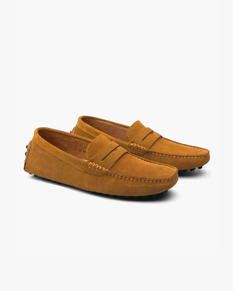 Suede Driver Loafers - Old Money