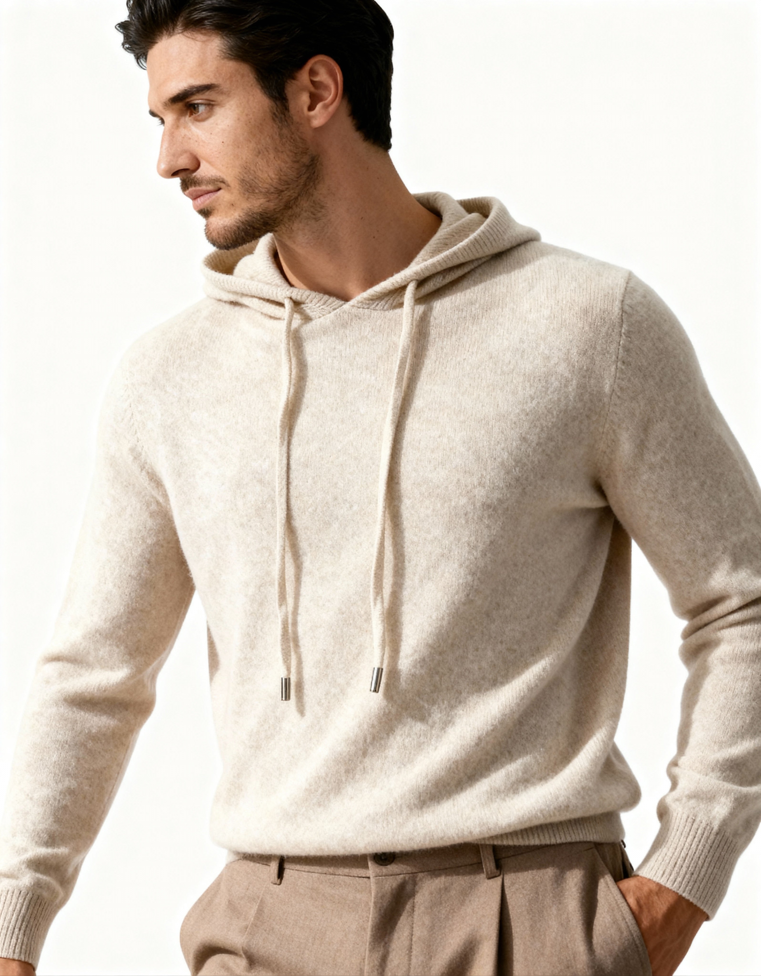 100% Cashmere Hoodie - Old Money