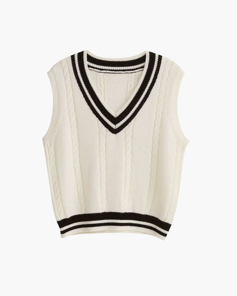Lady's Rich Sweater Vest Old Money