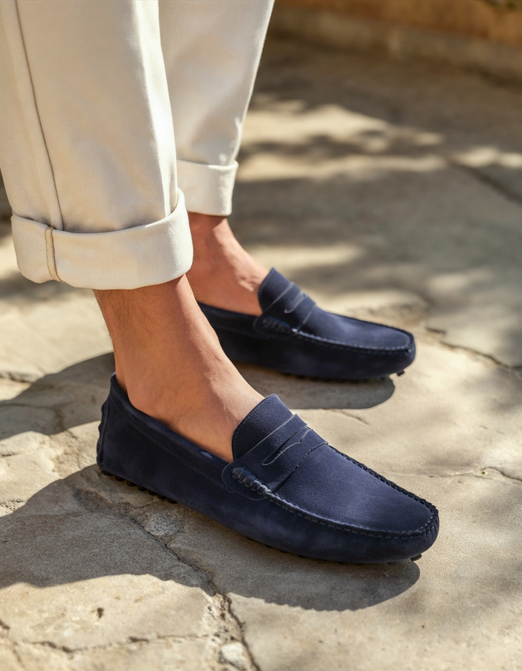 Suede Driver Loafers display picture 3