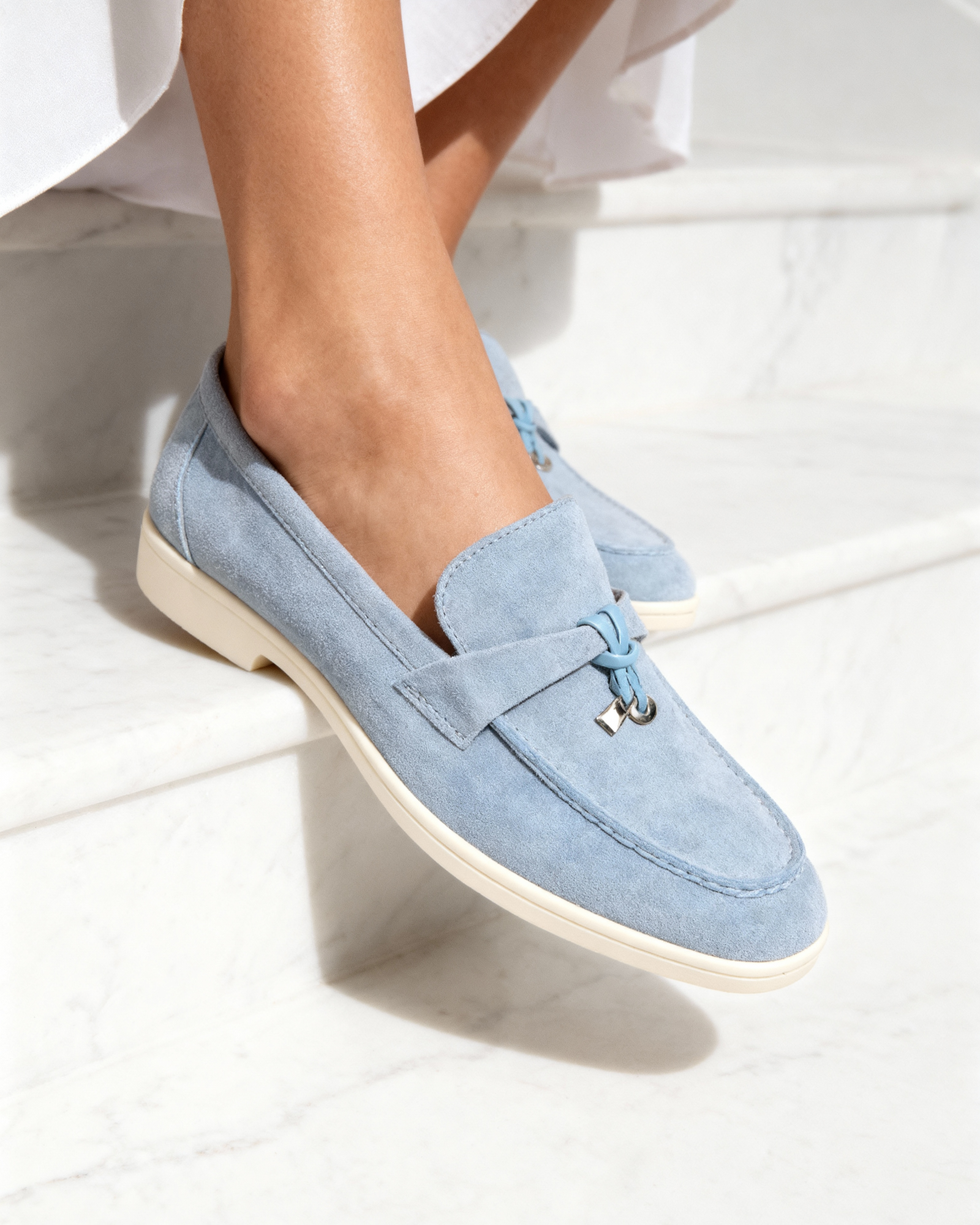 Old Money Suede Lady Loafers - Old Money
