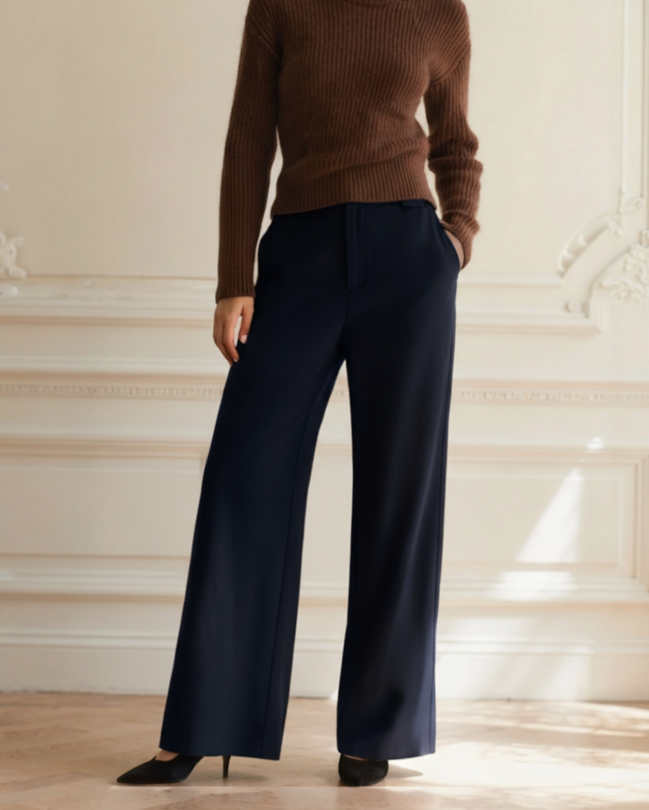 Serena Wide-Leg Trousers - Old Money