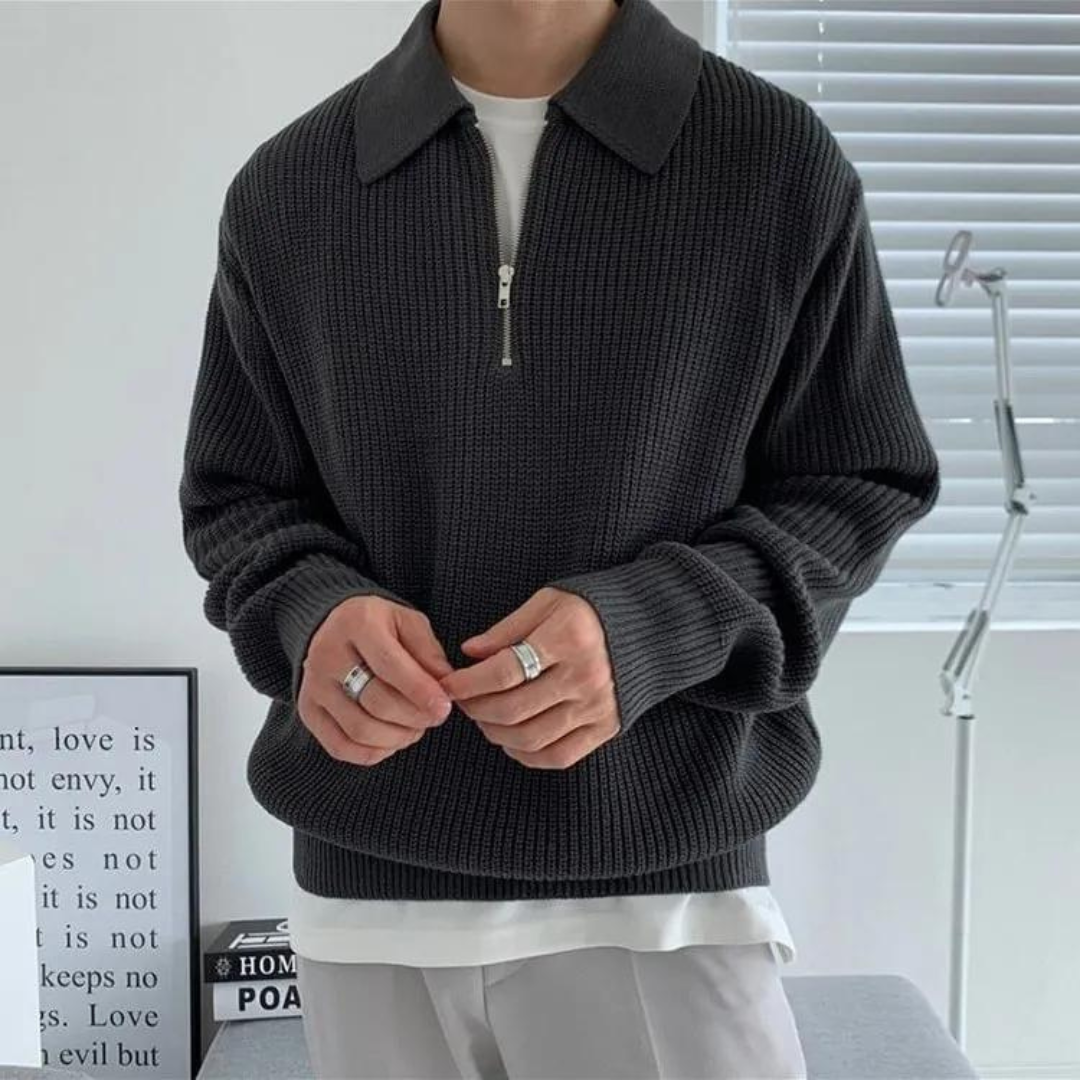 Cesare Half Zip Sweater
