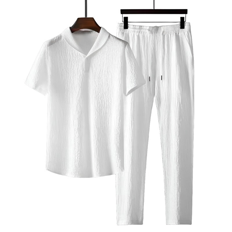 Cotton Polo & Pantalon Suit - Old Money