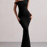 One-Shoulder Bodycon Long Dress - Old Money