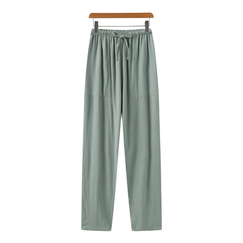 Marrakech - Linen Pantalon-Green