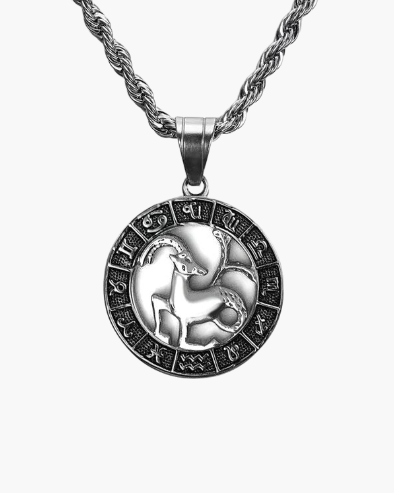 Zodiac Sign Necklace - Silver - Old Money