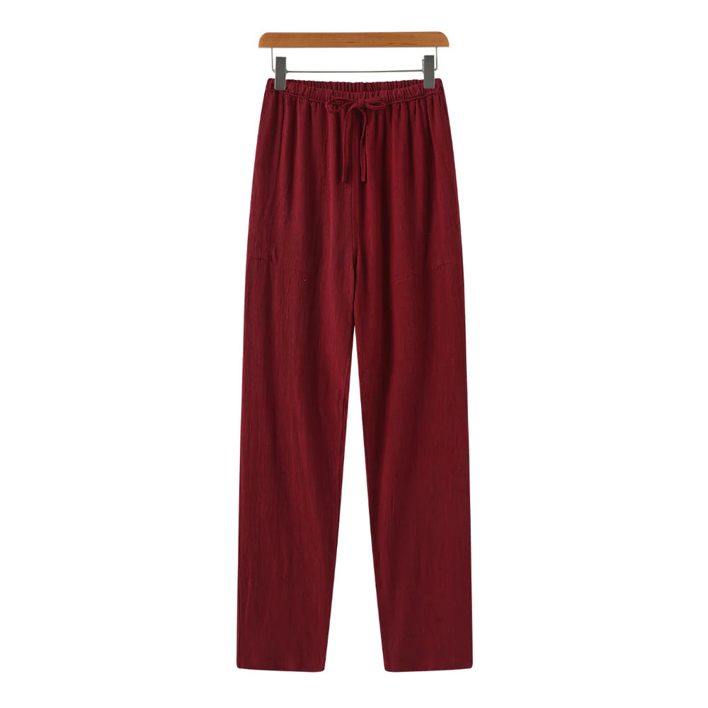 Marrakech - Linen Pantalon-Red