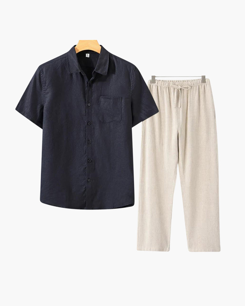 Old Money Linen Combo (Shortsleeve) - Old Money