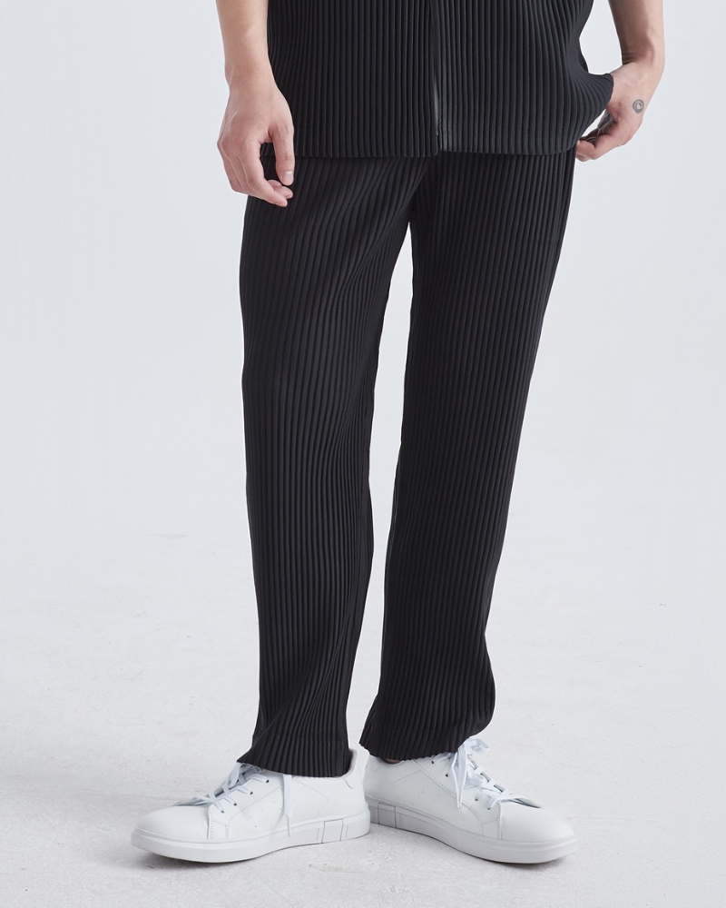 Ribbed Cotton Pantalon - Old Money