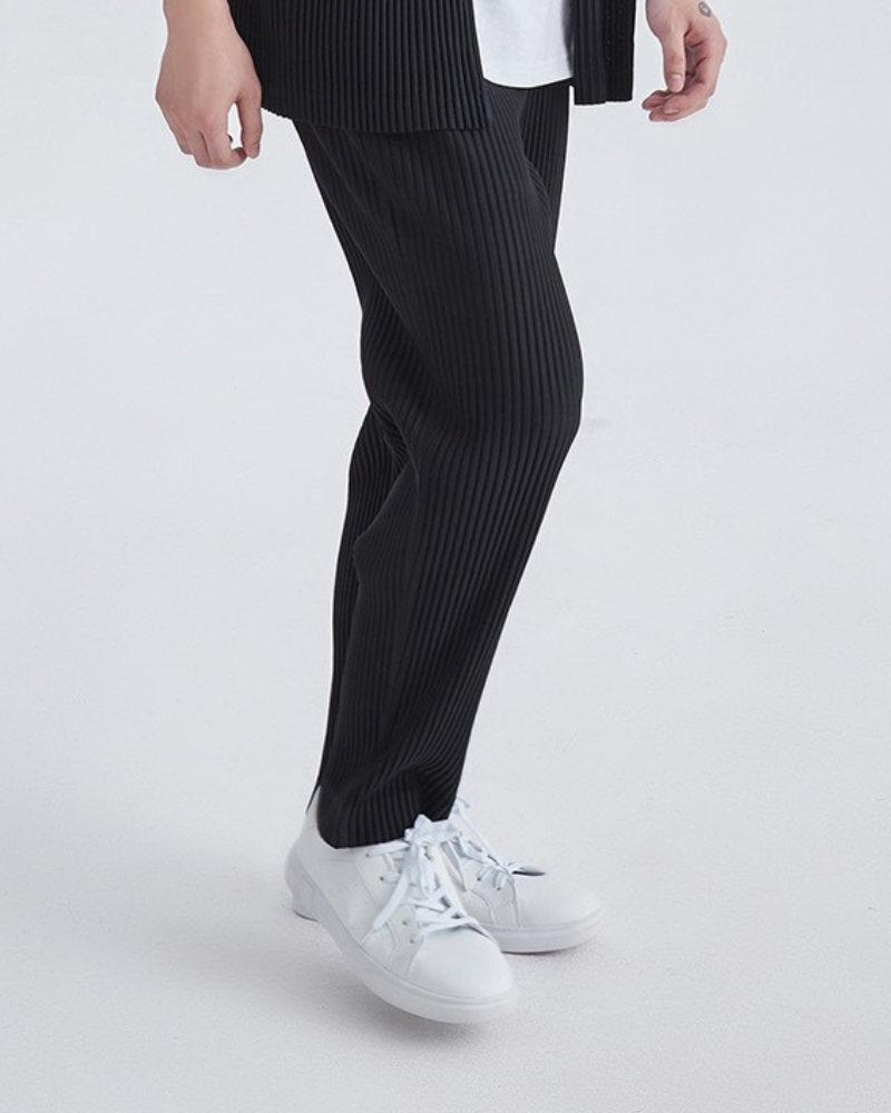 Ribbed Cotton Pantalon - Old Money