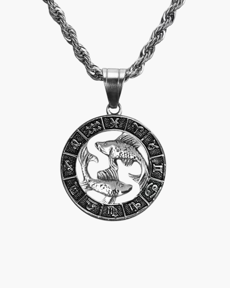 Zodiac Sign Necklace - Silver - Old Money