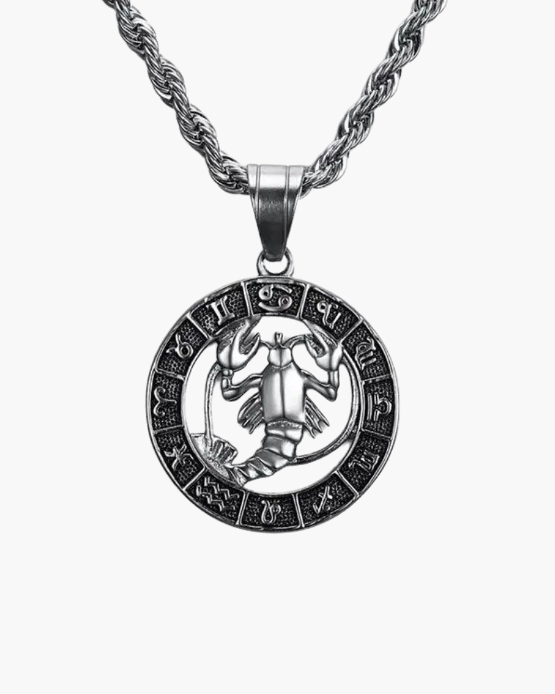 Zodiac Sign Necklace - Silver - Old Money