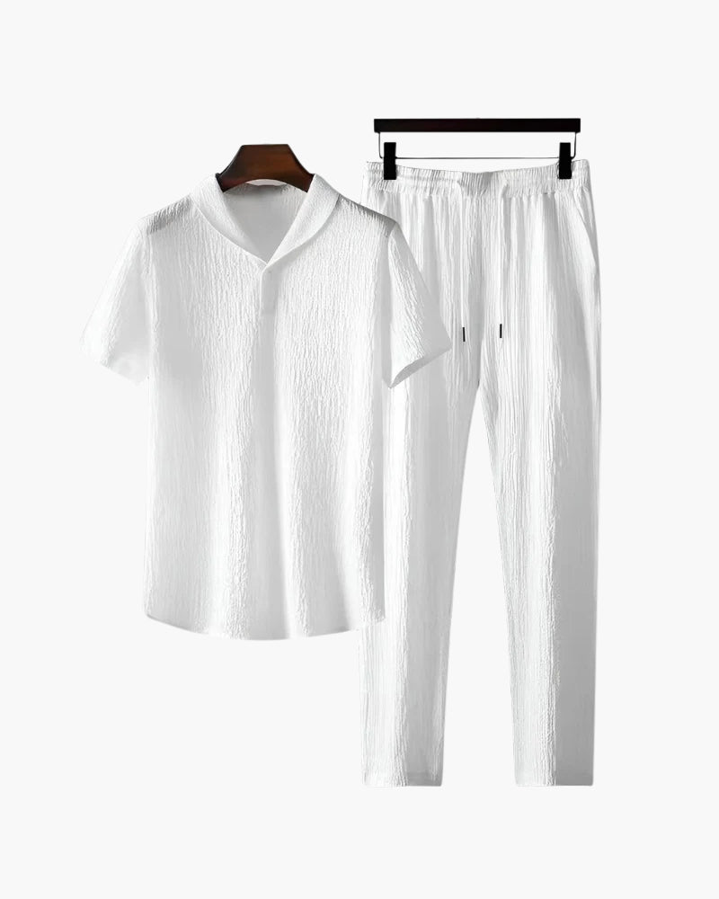 Cotton Polo & Pantalon Set - Old Money