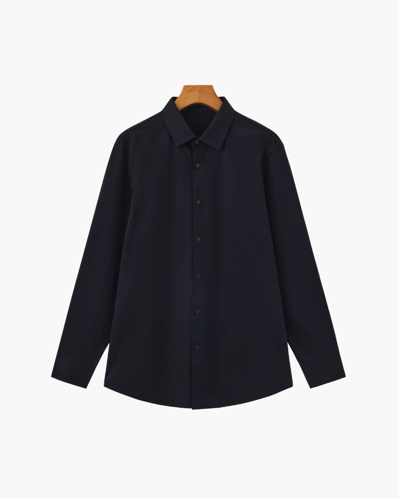 Tailored Cotton Flex Shirt - Old Money