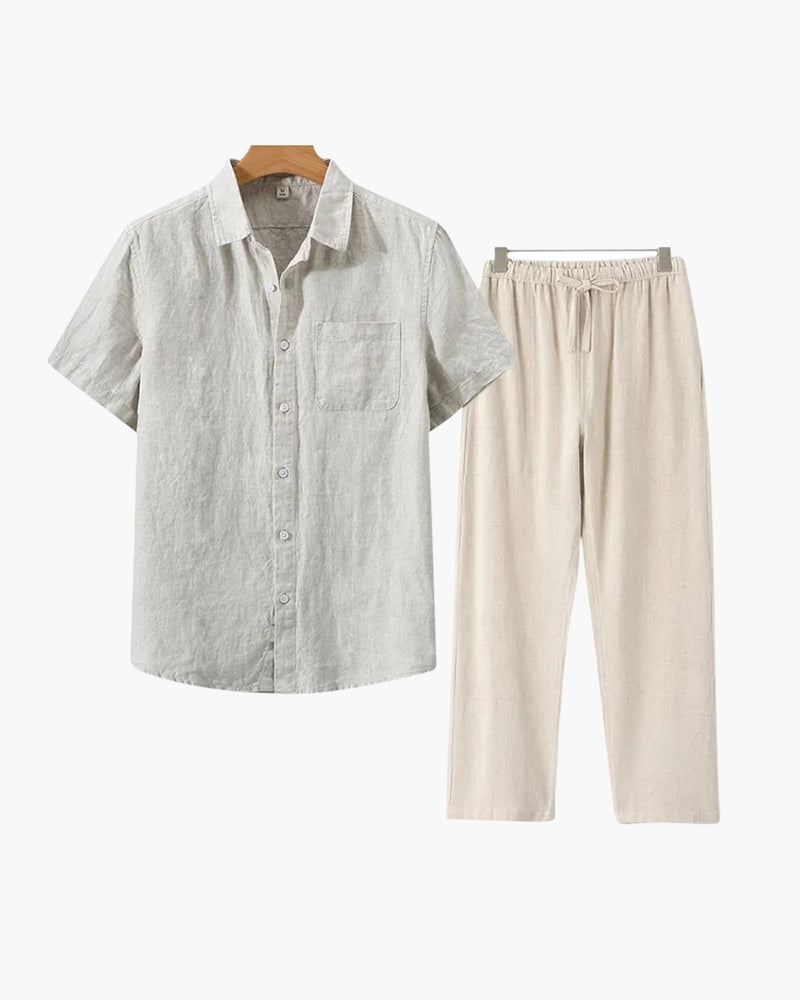 Old Money Linen Combo (Shortsleeve) - Old Money