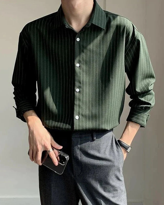 Positano Shirt-Olive-Green