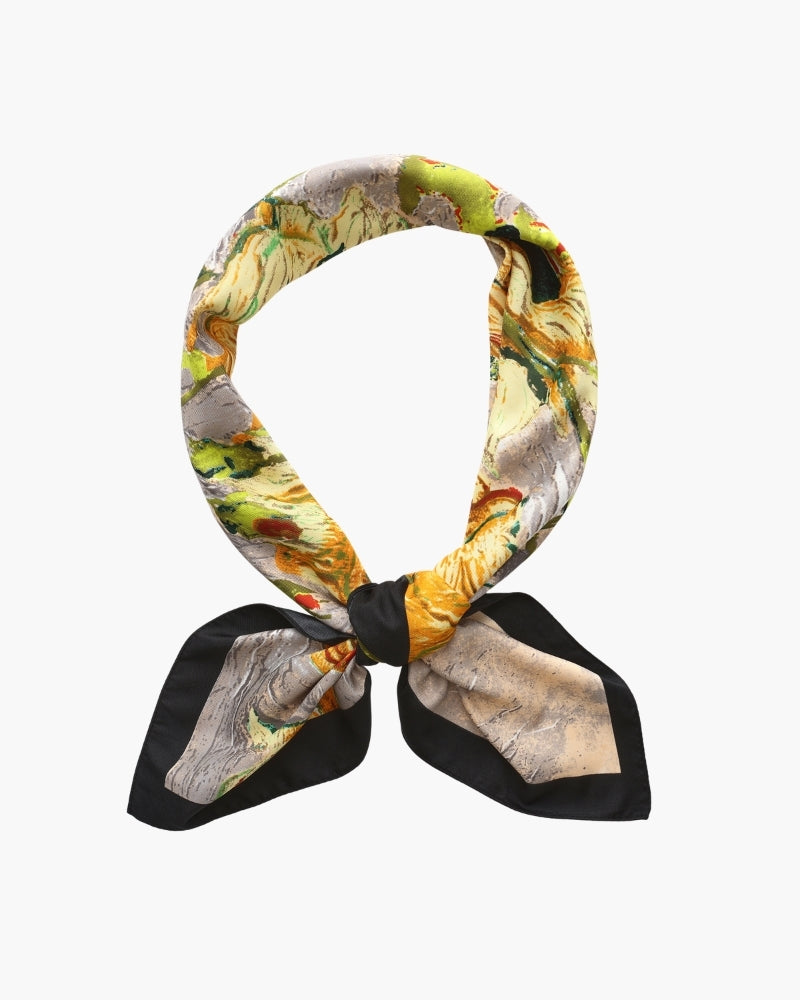 Old Money Impressionist Garden Scarf - Old Money