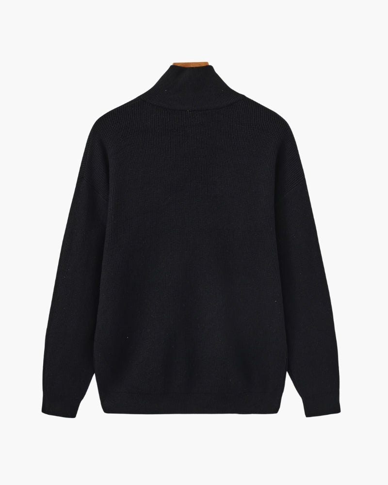 Refined Half-Zip Knit Pullover - Old Money