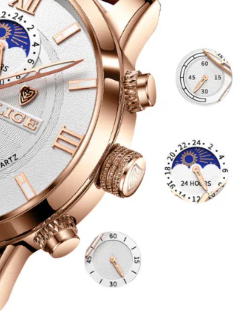 Lugano Classic Watch (Waterproof) - Old Money