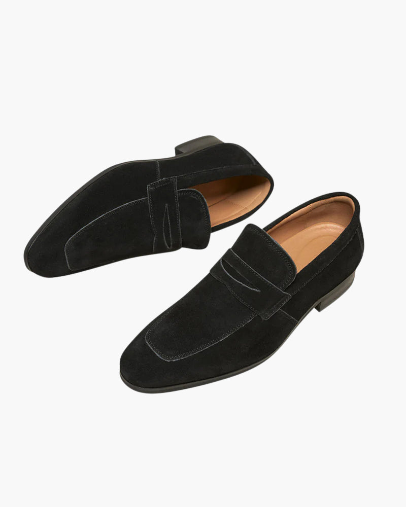 Old Money Suede Penny Loafers - Old Money