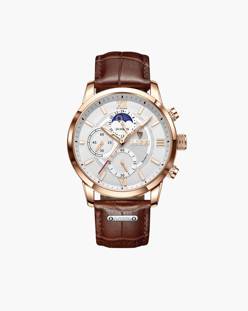 Lugano Classic Watch (Waterproof) - Old Money