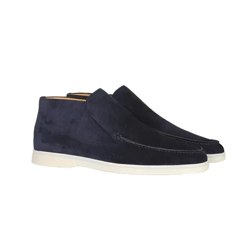 Old Money Suede Shoes-Marine