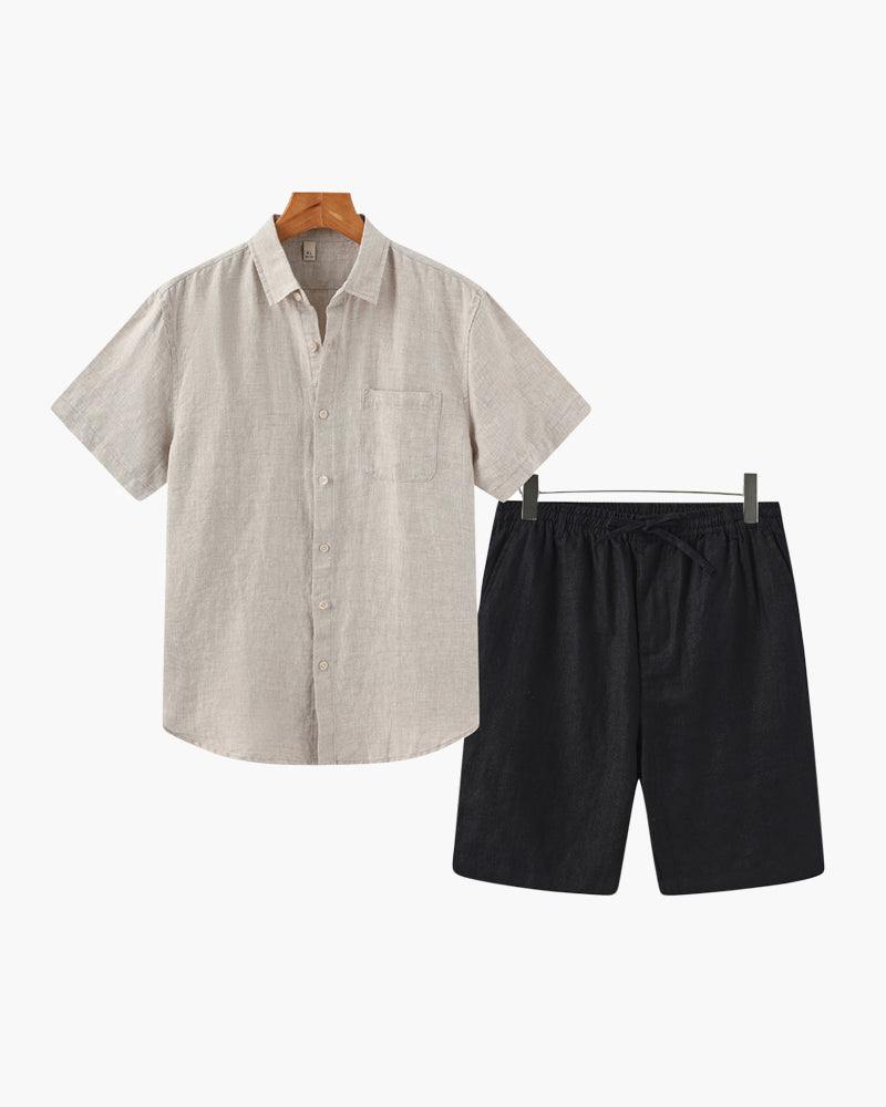 Old Money Linen Combo (Shorts) - Old Money