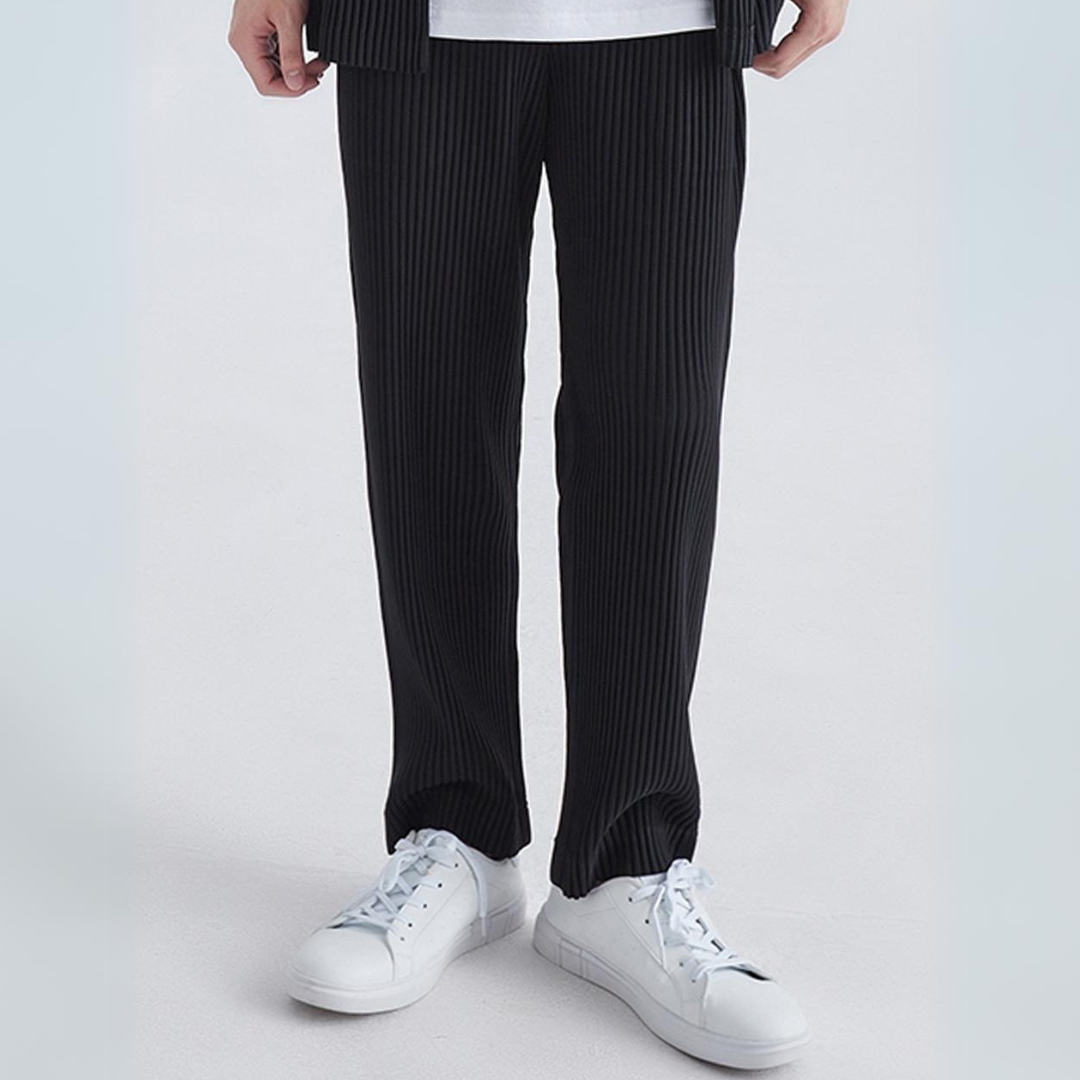 Ribbed Cotton Pantalon