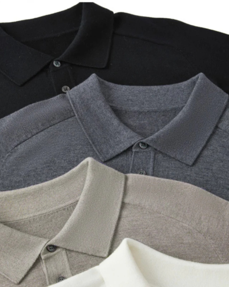 100% Premium Wool Polo - Old Money