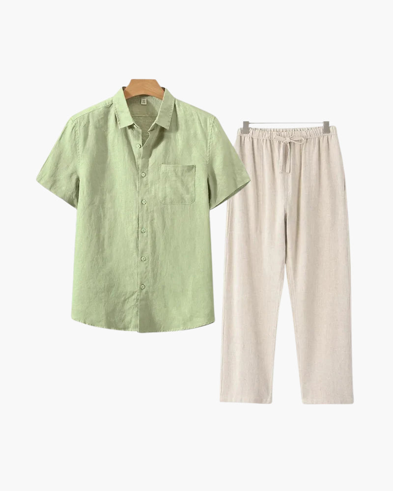 Old Money Linen Combo (Shortsleeve) - Old Money