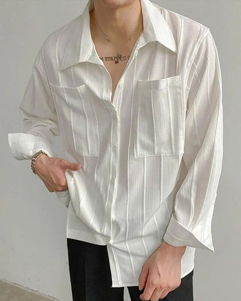 ST Tropez Ribbed Shirt - Old Money