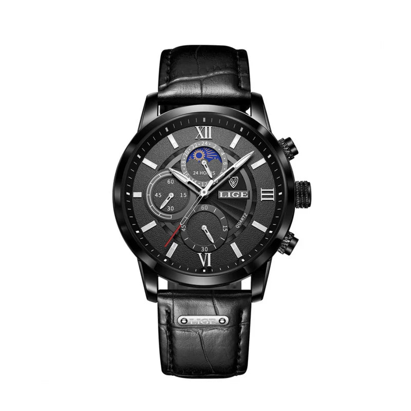 Lugano Classic Watch-Full-Black