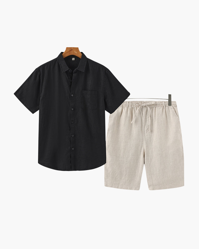 Old Money Linen Combo (Shorts) - Old Money